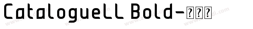 CatalogueLL Bold字体转换